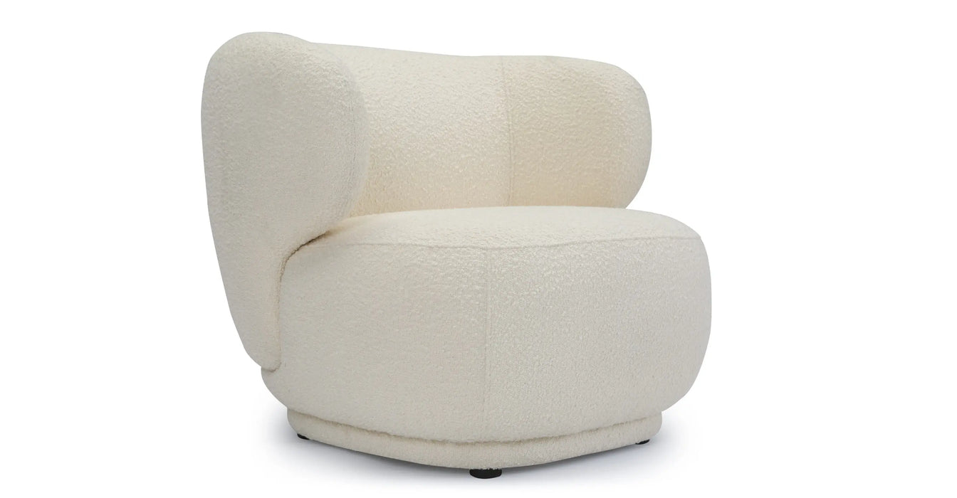 Scandinavische minimalistische Sherpa-omwikkelfauteuil