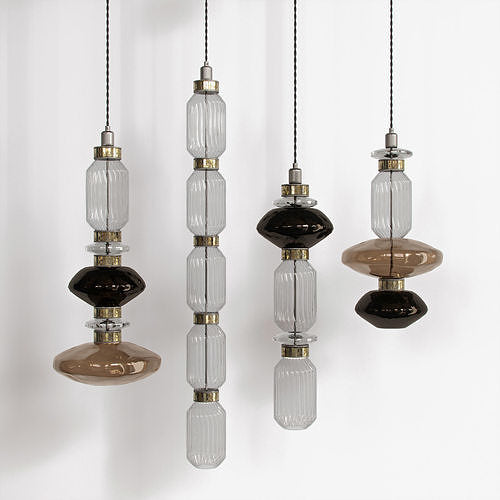 Irregular Art Glass Pendant Lamp