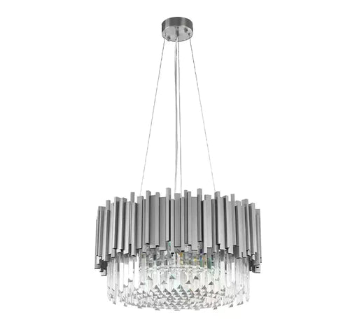 Rylight 1-Layer Round Gold Crystal Chandelier