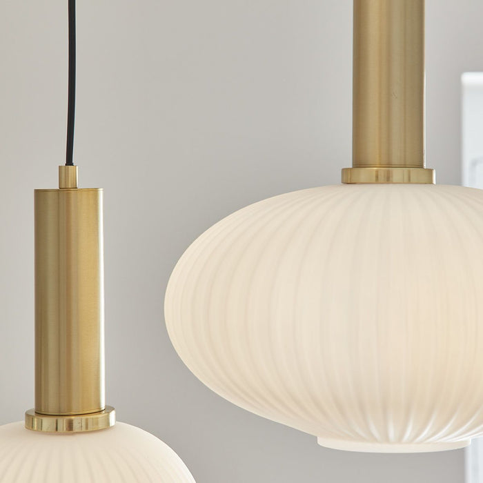 Rylight 3-lichts Scandinavische minimalistische moderne luxe glazen kroonluchter