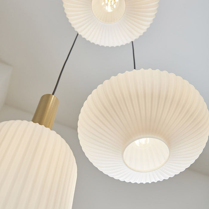 Rylight 3-lichts Scandinavische minimalistische moderne luxe glazen kroonluchter