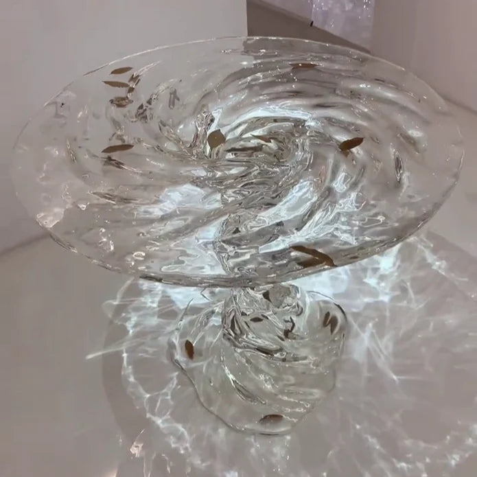 Transparent Acrylic Resin Ripple Coffee Table/Chair