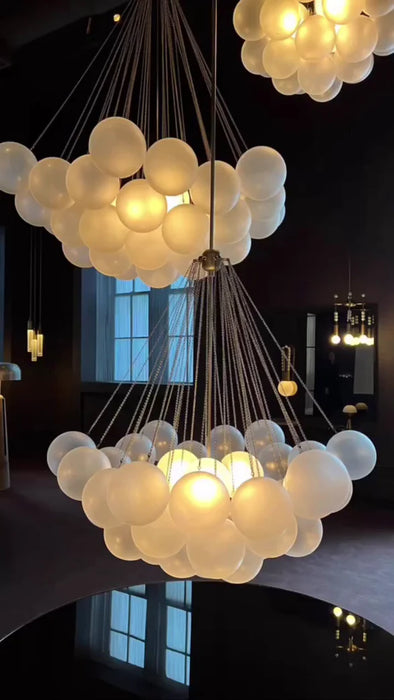 Rylight Cloud Balloons Glass Chandelier