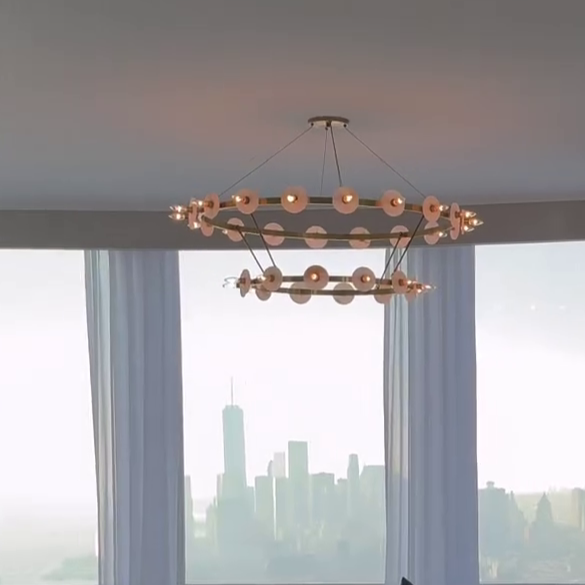 RYlight 1/2-Tier Ring Chandelier