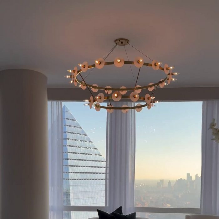 RYlight 1/2-Tier Ring Chandelier